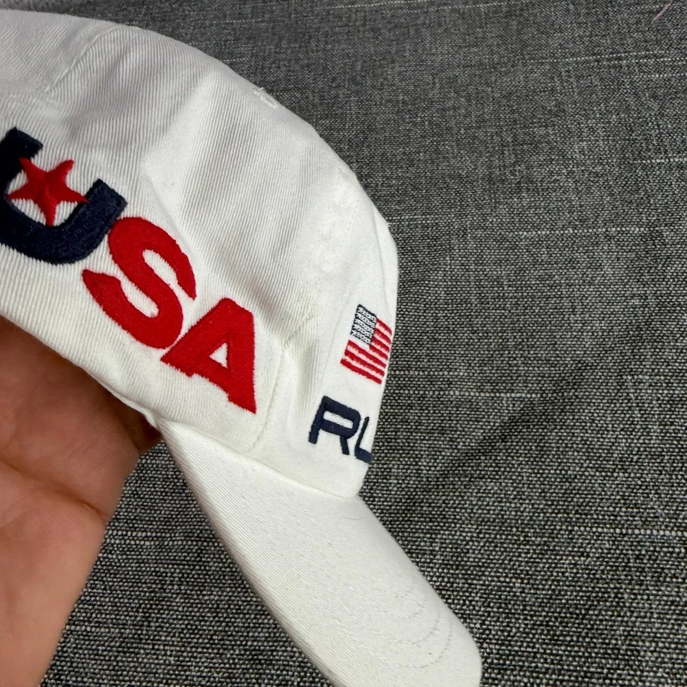 Polo Ralph Lauren Hat Cap One Size White 2014 Sochi Winter Olympics Team USA